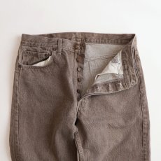 画像5: LEVI'S 501 BROWN DENIM PANTS "made in USA" 【W34 x L34 程度】 (5)