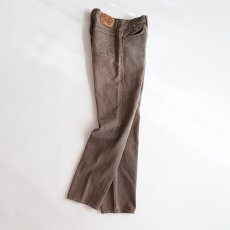 画像3: LEVI'S 501 BROWN DENIM PANTS "made in USA" 【W34 x L34 程度】 (3)