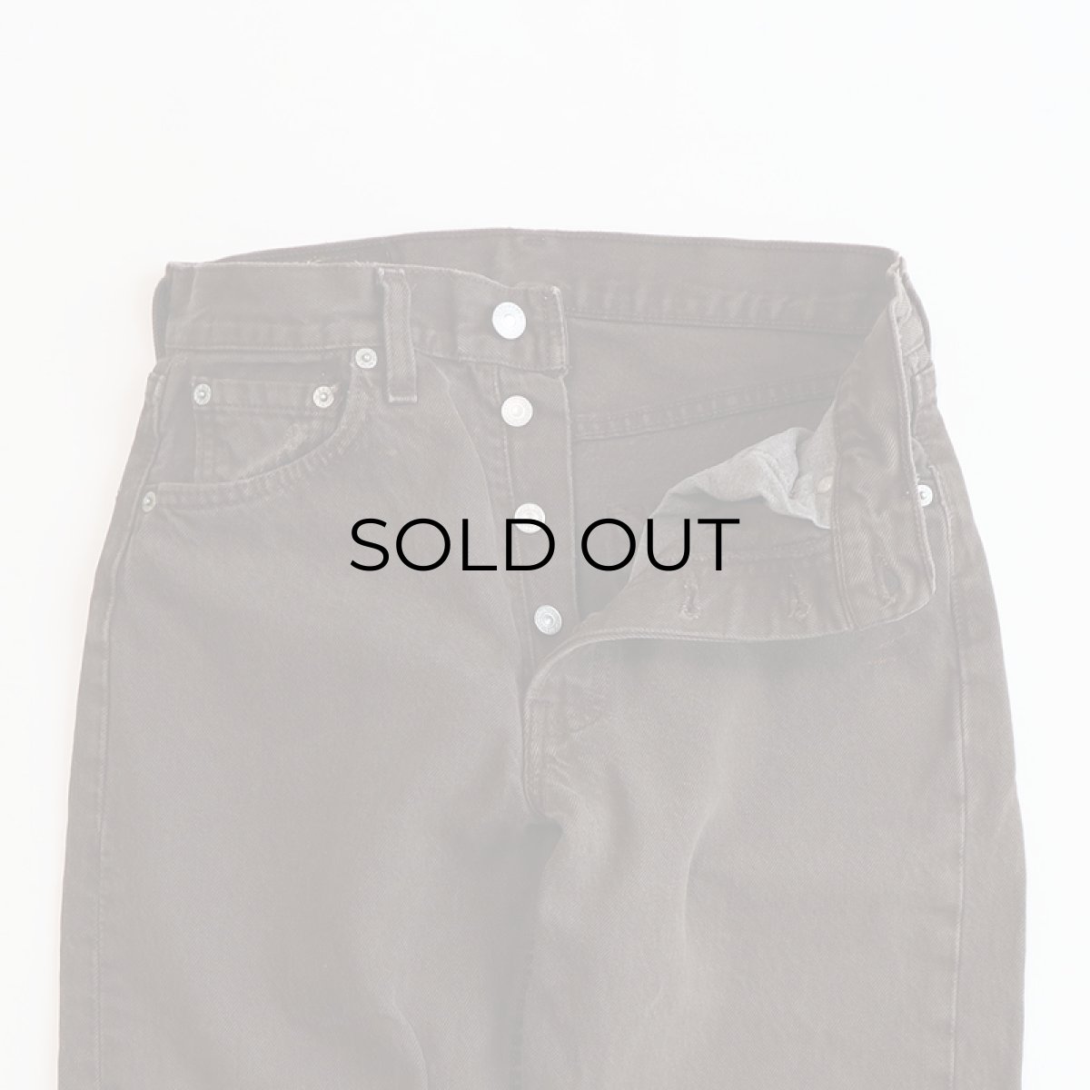 画像5: LEVI'S 501 BROWN DENIM PANTS "made in USA" 【W29 x L30 程度】 (5)
