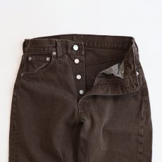 画像5: LEVI'S 501 BROWN DENIM PANTS "made in USA" 【W29 x L30 程度】 (5)