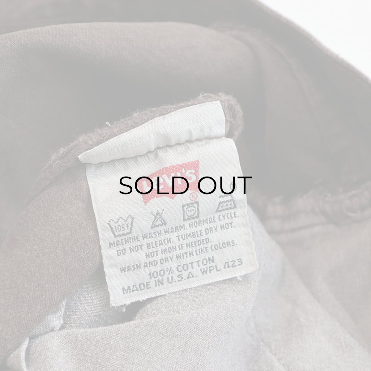 画像9: LEVI'S 501 BROWN DENIM PANTS "made in USA" 【W29 x L30 程度】 (9)