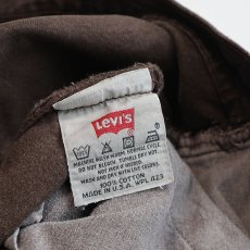 画像9: LEVI'S 501 BROWN DENIM PANTS "made in USA" 【W29 x L30 程度】 (9)