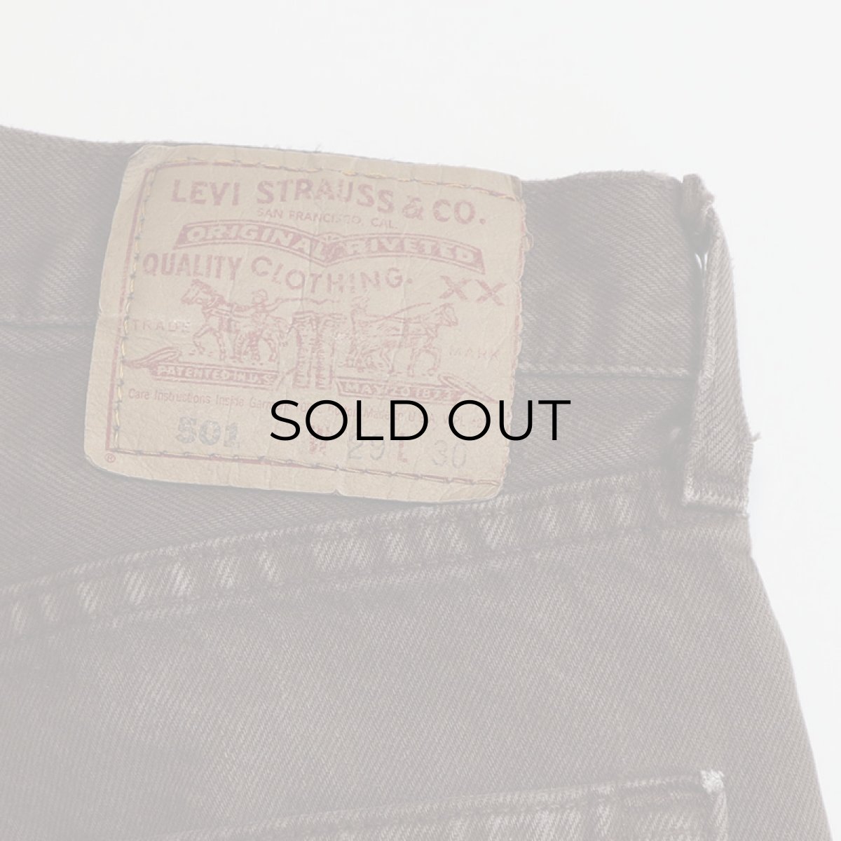 画像8: LEVI'S 501 BROWN DENIM PANTS "made in USA" 【W29 x L30 程度】 (8)