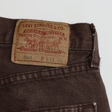 画像8: LEVI'S 501 BROWN DENIM PANTS "made in USA" 【W29 x L30 程度】 (8)