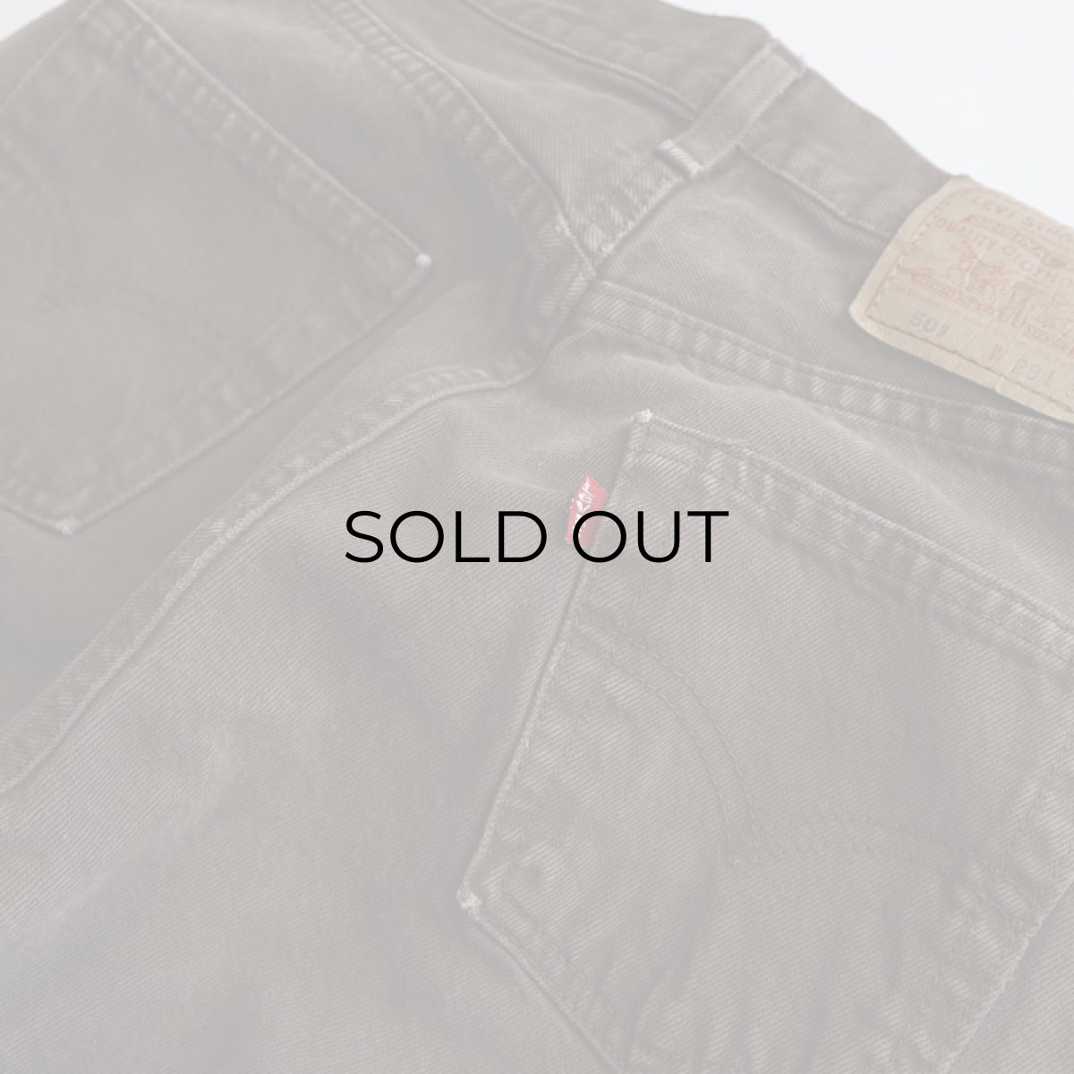 画像13: LEVI'S 501 BROWN DENIM PANTS "made in USA" 【W29 x L30 程度】 (13)