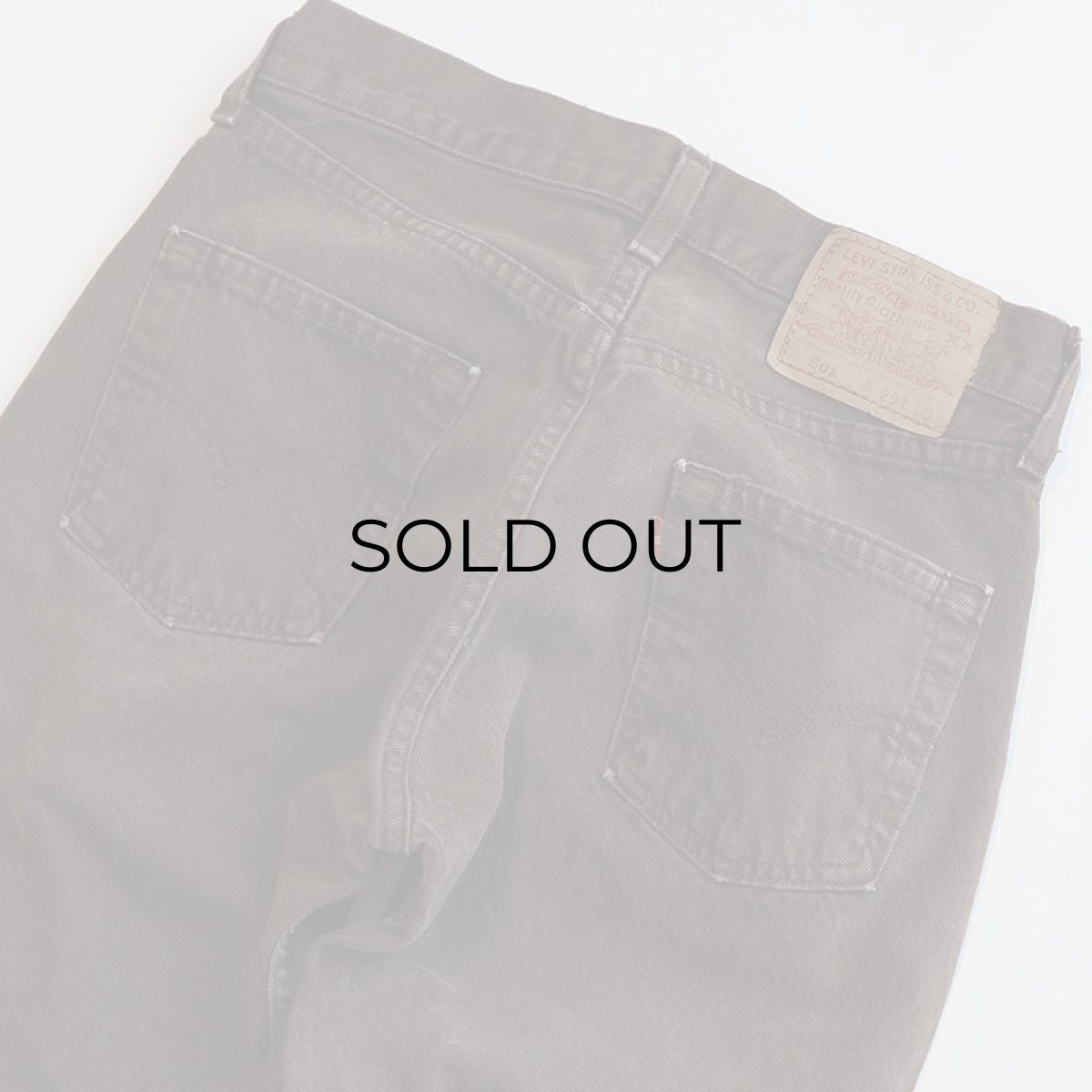画像7: LEVI'S 501 BROWN DENIM PANTS "made in USA" 【W29 x L30 程度】 (7)