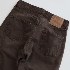 画像7: LEVI'S 501 BROWN DENIM PANTS "made in USA" 【W29 x L30 程度】 (7)