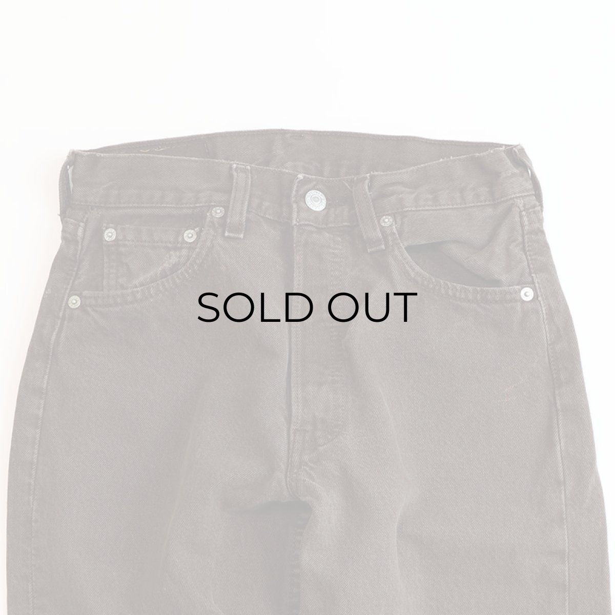 画像11: LEVI'S 501 BROWN DENIM PANTS "made in USA" 【W29 x L30 程度】 (11)