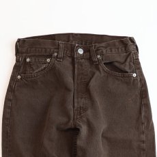 画像11: LEVI'S 501 BROWN DENIM PANTS "made in USA" 【W29 x L30 程度】 (11)