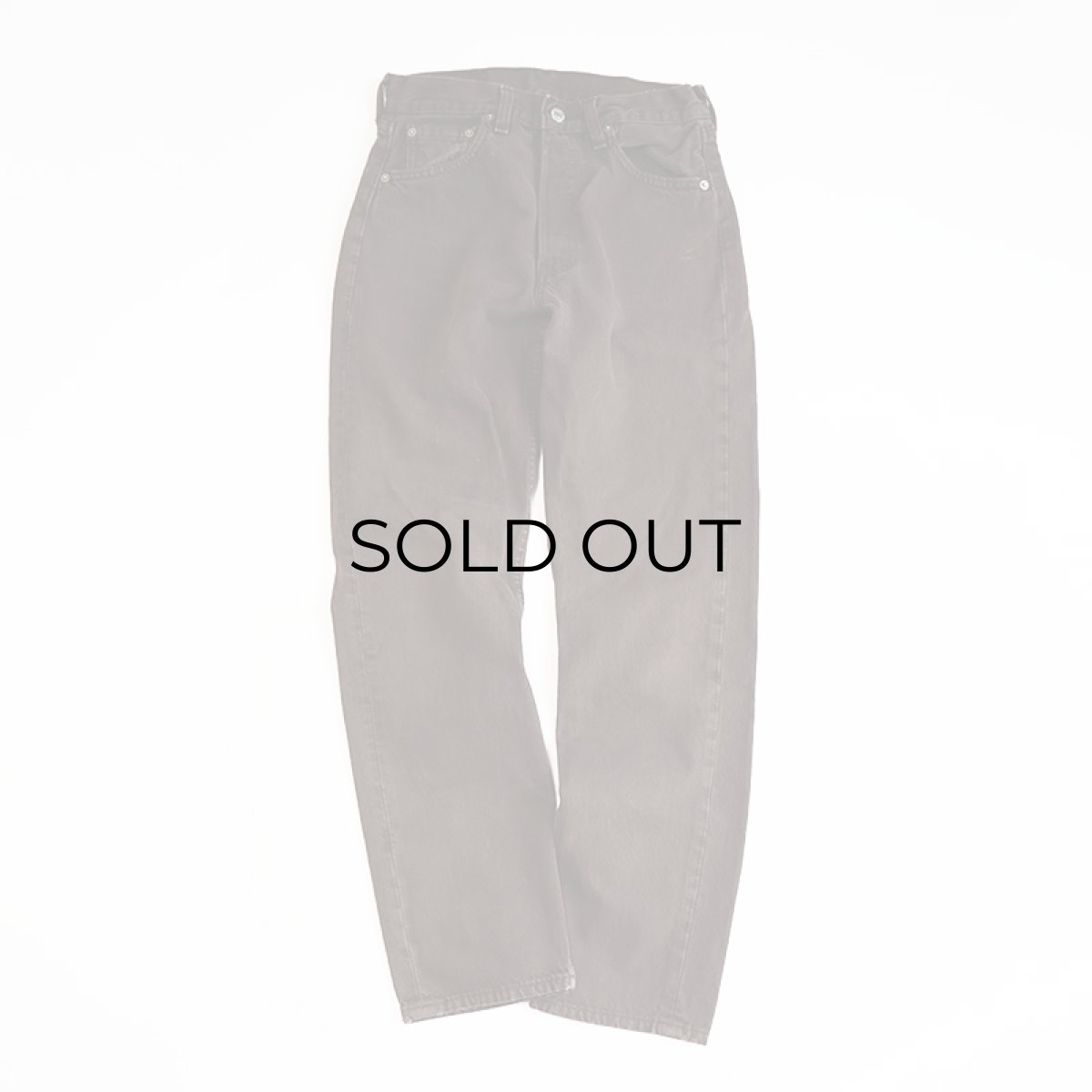 画像2: LEVI'S 501 BROWN DENIM PANTS "made in USA" 【W29 x L30 程度】 (2)