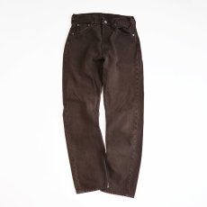 画像2: LEVI'S 501 BROWN DENIM PANTS "made in USA" 【W29 x L30 程度】 (2)