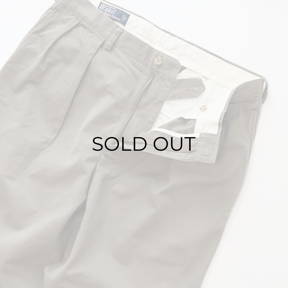 画像5: Polo by Ralph Lauren "POLO CHINO" COTTON TWILL TUCK PANTS【W35 x L30 程度】 (5)