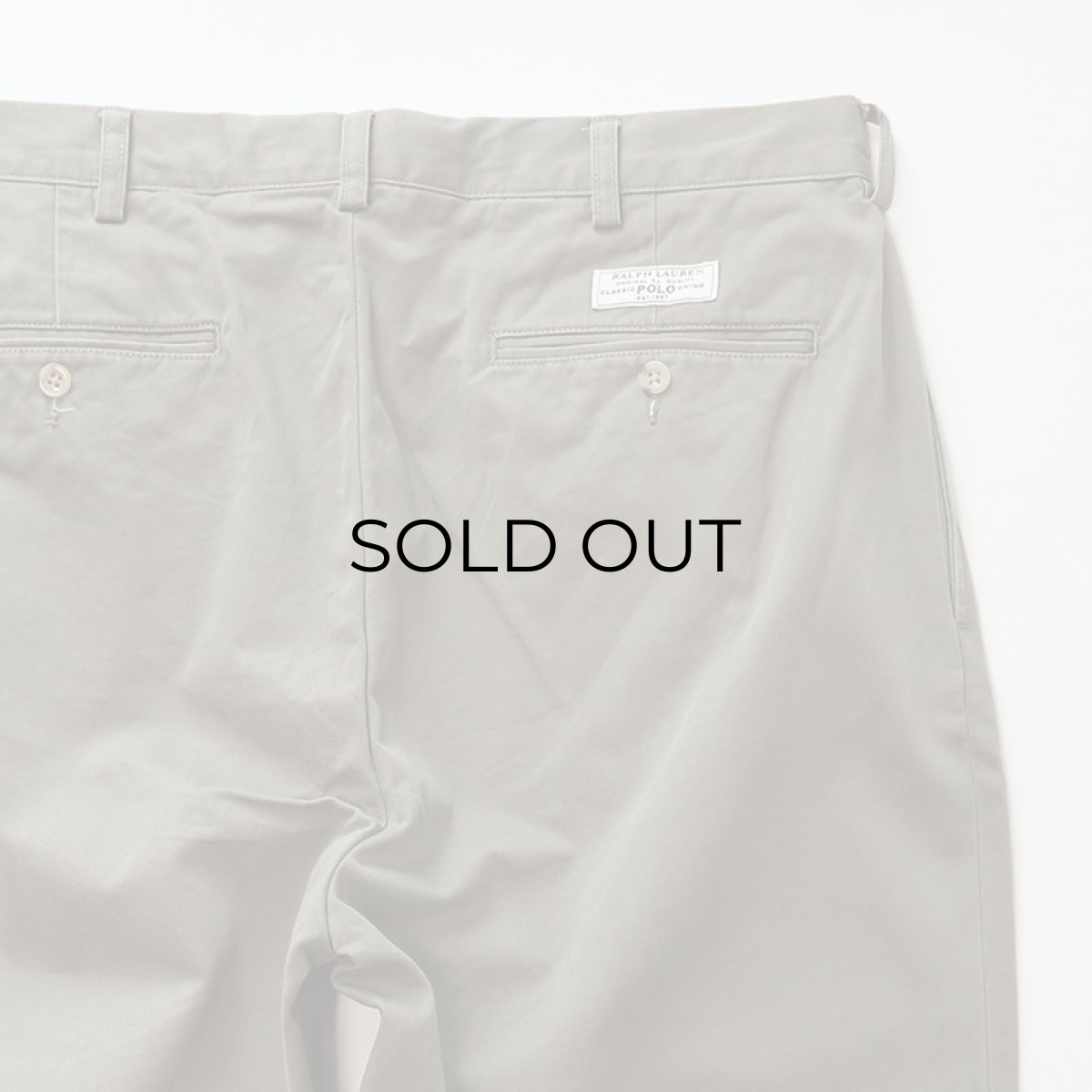 画像6: Polo by Ralph Lauren "POLO CHINO" COTTON TWILL TUCK PANTS【W35 x L30 程度】 (6)