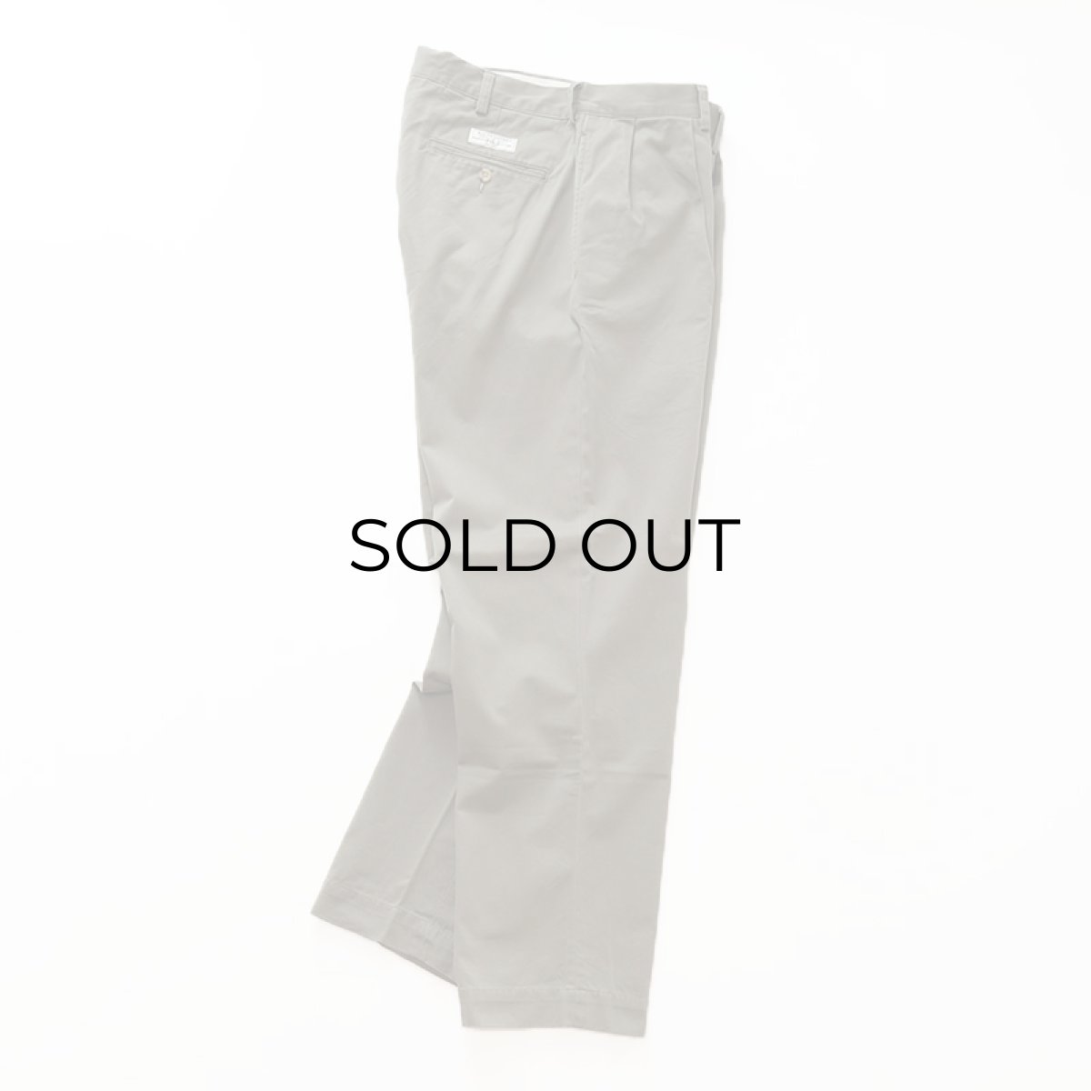 画像3: Polo by Ralph Lauren "POLO CHINO" COTTON TWILL TUCK PANTS【W35 x L30 程度】 (3)