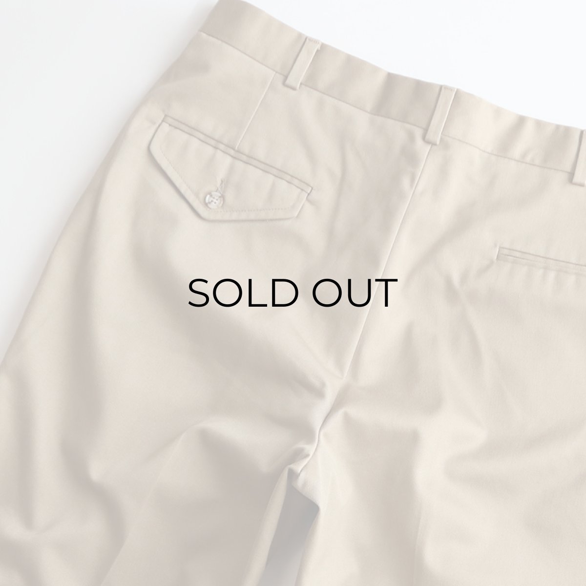 画像6: 80's LANDS' END TWILL NO TUCK PANTS "MADE IN USA"【W34 x L34 程度】 (6)