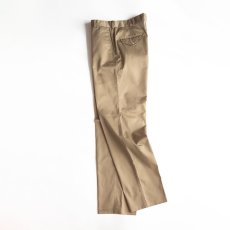 画像2: 80's LANDS' END TWILL NO TUCK PANTS "MADE IN USA"【W34 x L34 程度】 (2)