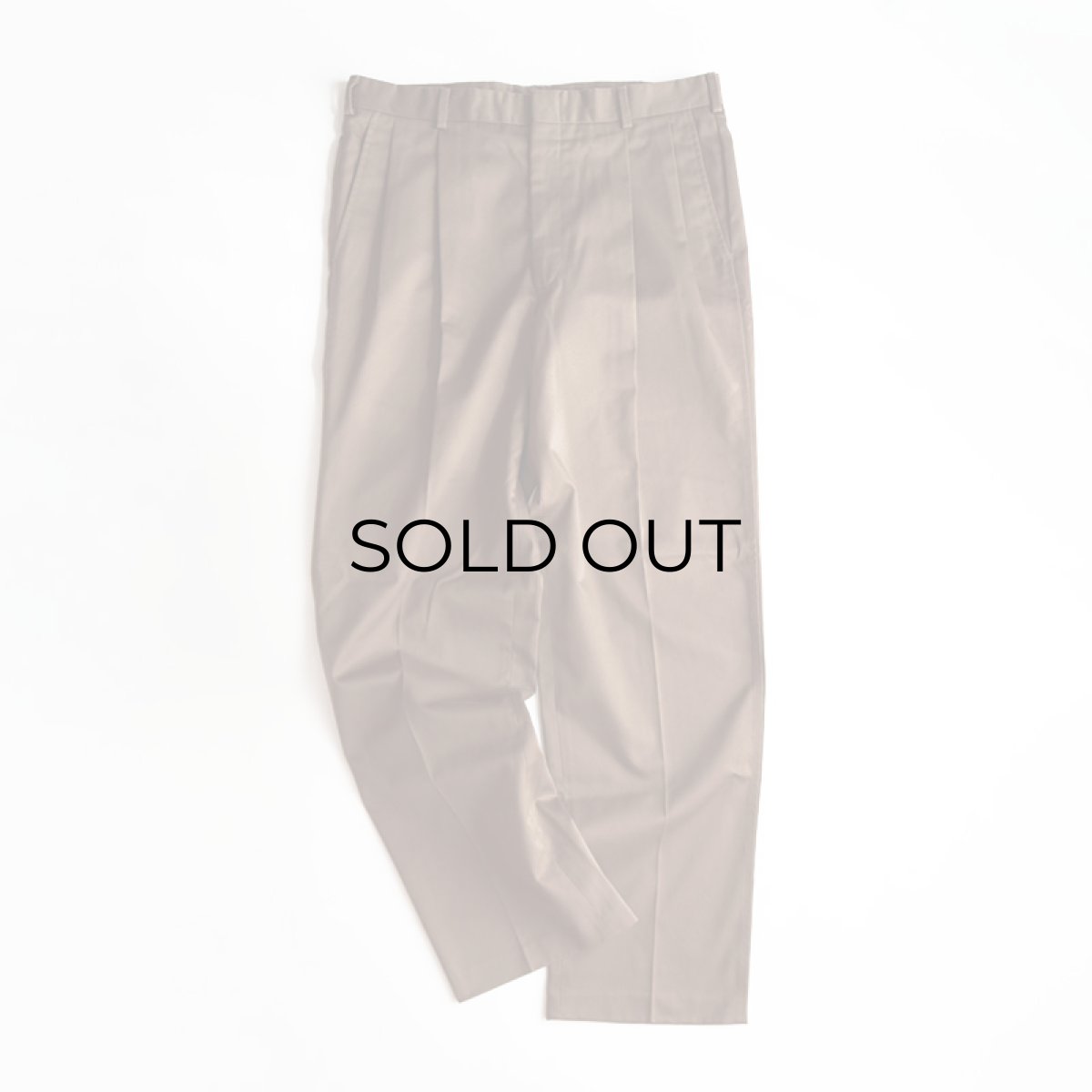 画像1: 80's LANDS' END TWILL TUCK PANTS "MADE IN USA"【W34 x L32 程度】 (1)
