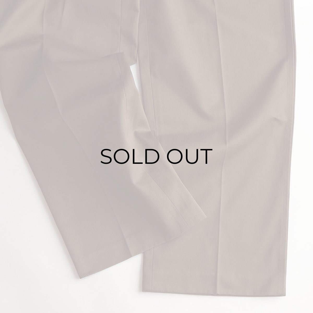 画像5: 80's LANDS' END TWILL TUCK PANTS "MADE IN USA"【W34 x L32 程度】 (5)