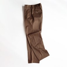 画像2: 80's LANDS' END TWILL TUCK PANTS "MADE IN USA"【W34 x L32 程度】 (2)