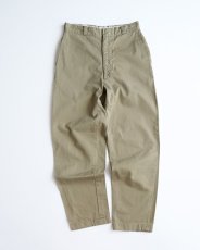 画像1: 〜70's US MILITARY COTTON TWILL KHAKI TROUSERS【W29 x L29 程度】 (1)