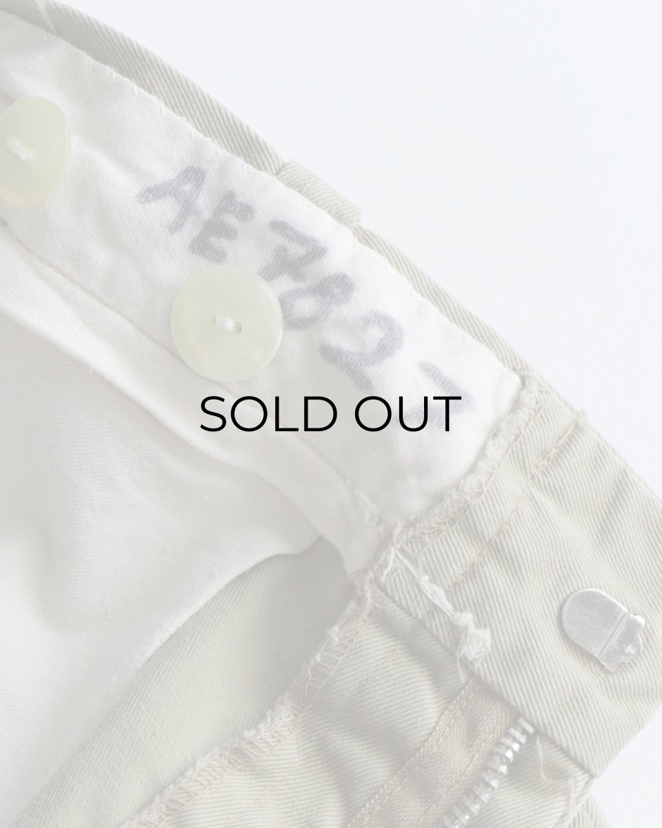 画像6: 〜70's US MILITARY COTTON TWILL KHAKI TROUSERS【W29 x L29 程度】 (6)