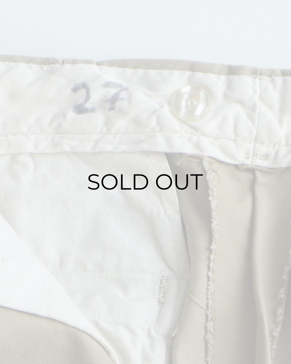 画像7: 〜70's US MILITARY COTTON TWILL KHAKI TROUSERS【W29 x L29 程度】 (7)