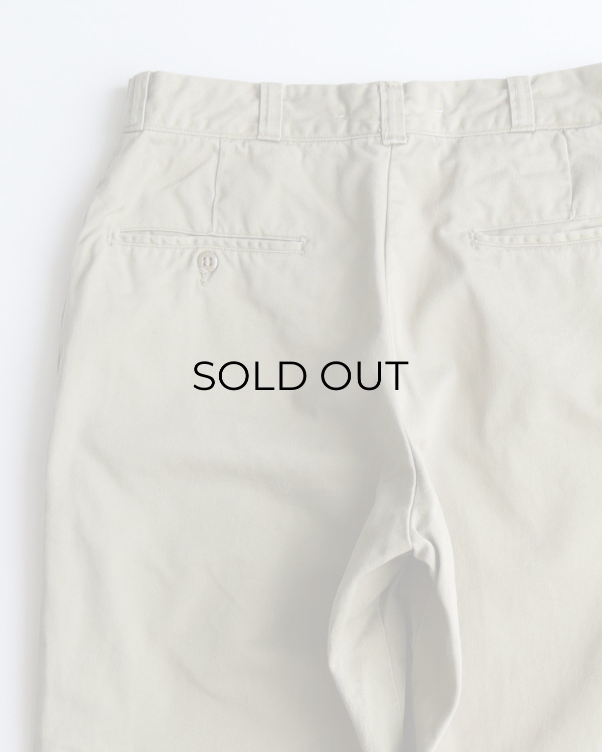 画像5: 〜70's US MILITARY COTTON TWILL KHAKI TROUSERS【W29 x L29 程度】 (5)