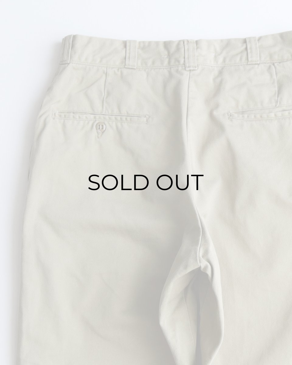 画像5: 〜70's US MILITARY COTTON TWILL KHAKI TROUSERS【W29 x L29 程度】 (5)