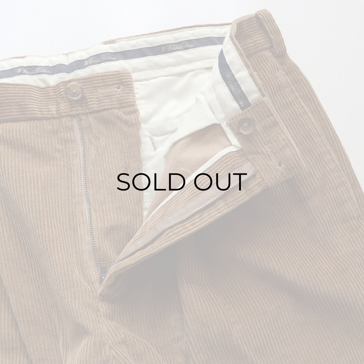 画像4: Brooks Brothers WIDE WALE CORDUROY TUCK PANTS【W34 x L31.5 程度】 (4)