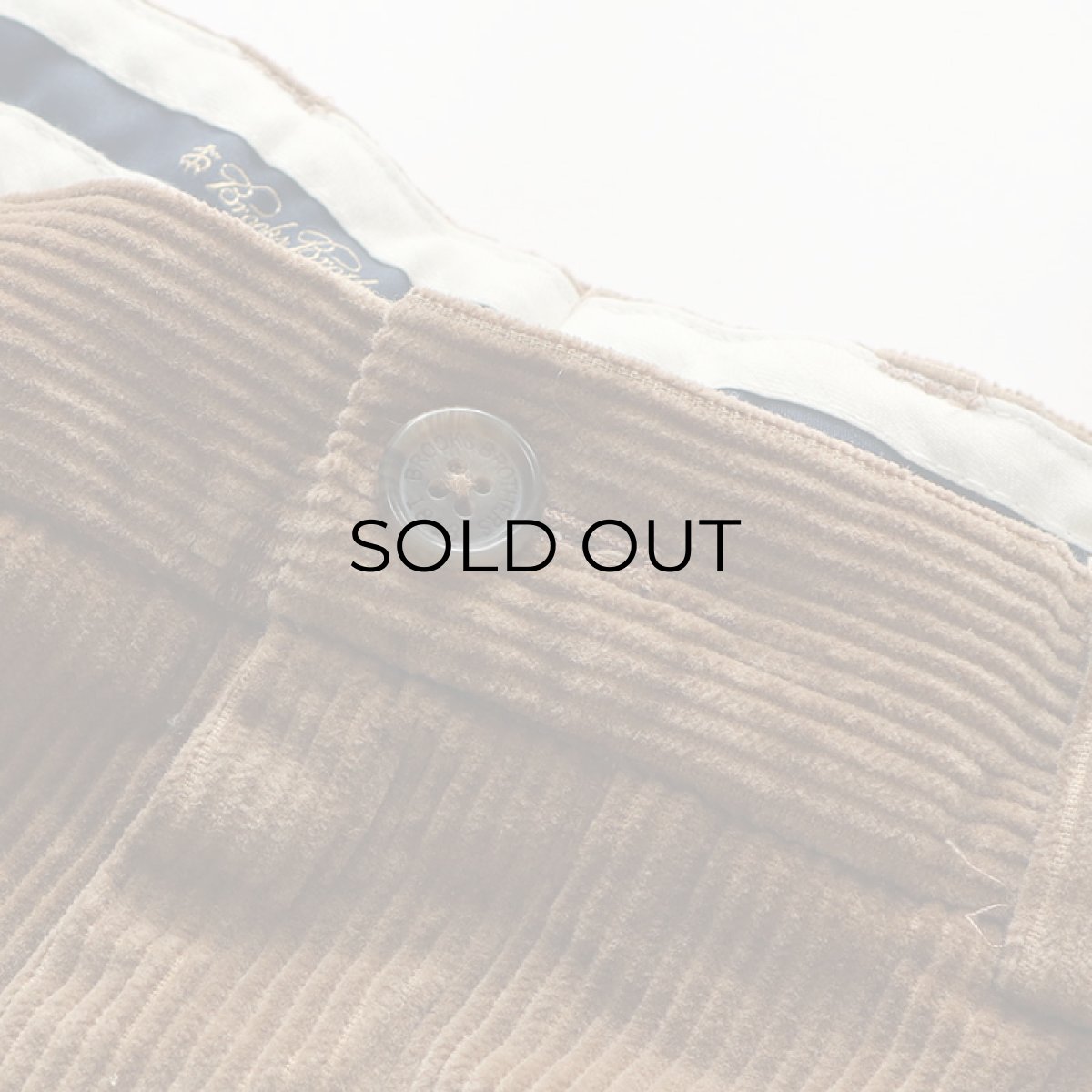 画像6: Brooks Brothers WIDE WALE CORDUROY TUCK PANTS【W34 x L31.5 程度】 (6)