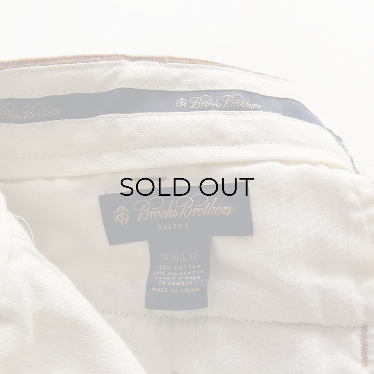 画像7: Brooks Brothers WIDE WALE CORDUROY TUCK PANTS【W34 x L31.5 程度】 (7)