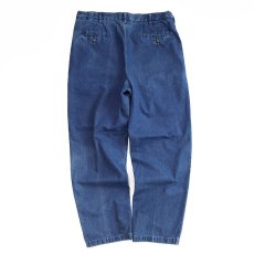 画像3: 90's haggar COTTON DENIM NO TUCK PANTS【W36〜W38 x L30 程度】 (3)