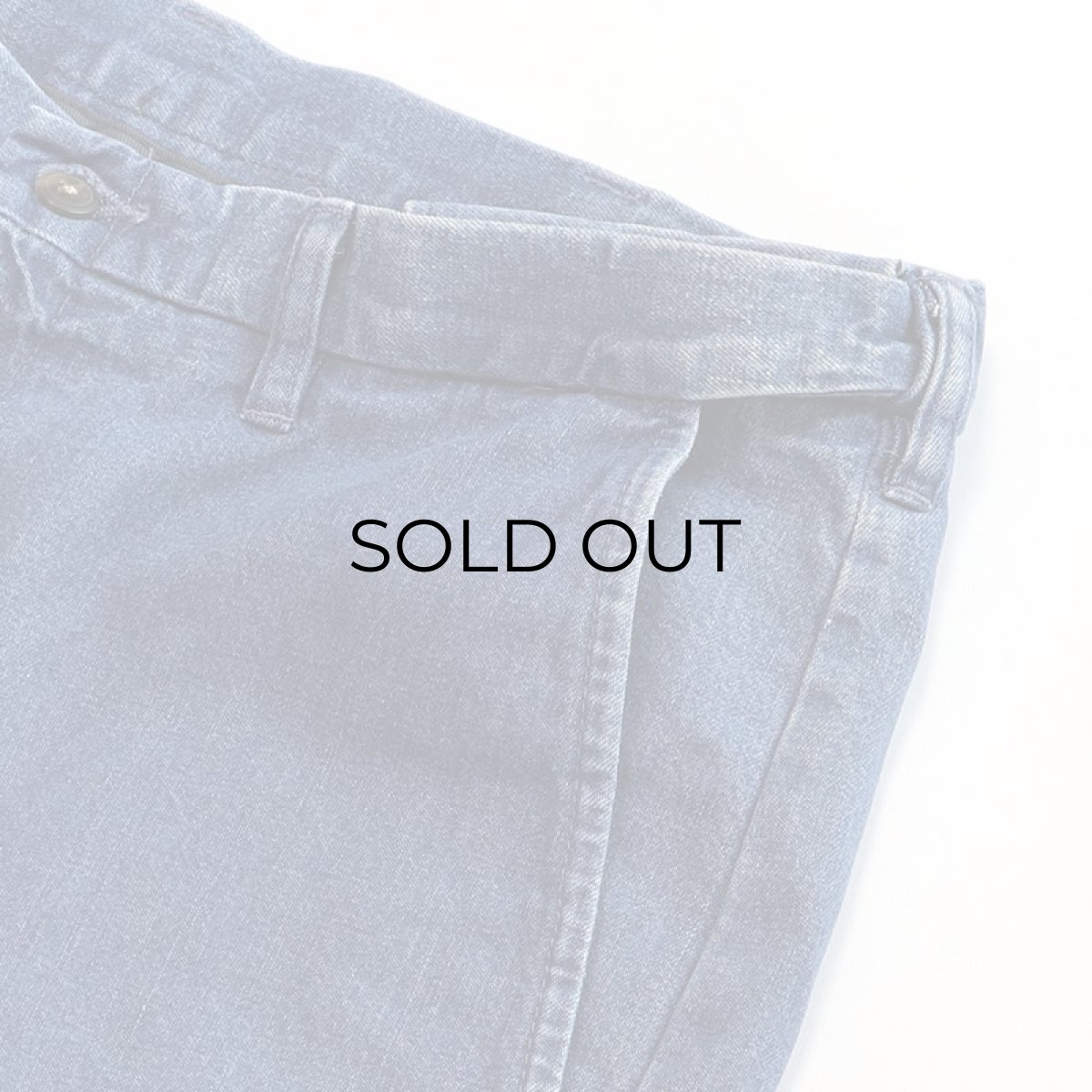 画像5: 90's haggar COTTON DENIM NO TUCK PANTS【W36〜W38 x L30 程度】 (5)