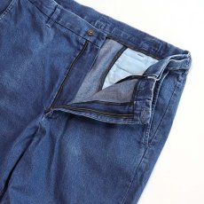 画像4: 90's haggar COTTON DENIM NO TUCK PANTS【W36〜W38 x L30 程度】 (4)