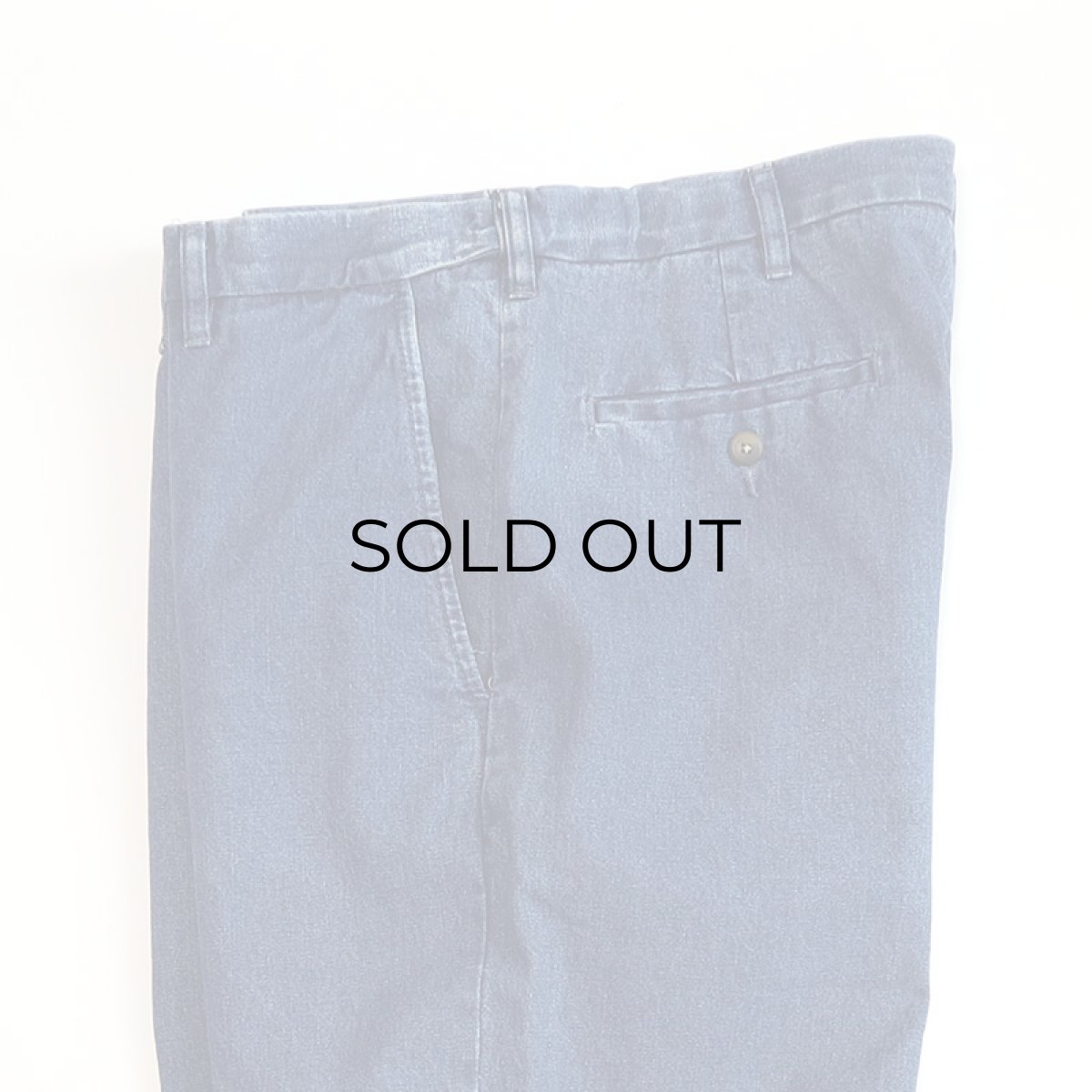 画像7: 90's haggar COTTON DENIM NO TUCK PANTS【W36〜W38 x L30 程度】 (7)