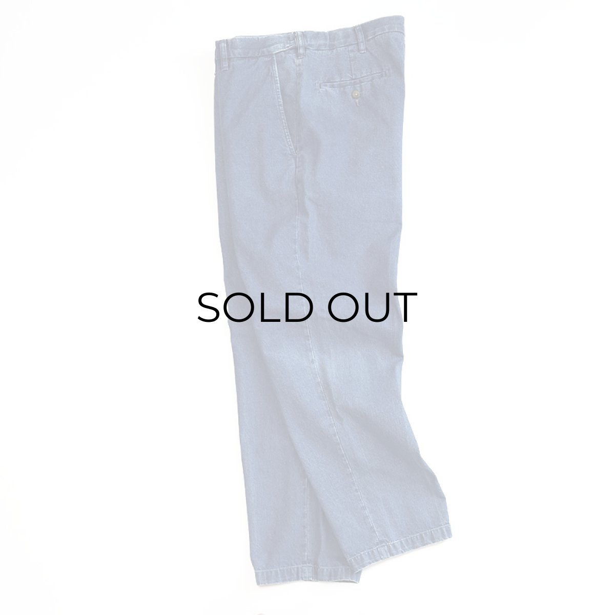 画像2: 90's haggar COTTON DENIM NO TUCK PANTS【W36〜W38 x L30 程度】 (2)