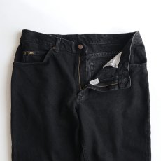 画像4: 〜90's Lee 200 BLACK DENIM 5P STRAIGHT PANTS "MADE IN USA" 【W36 x L31 程度】 (4)