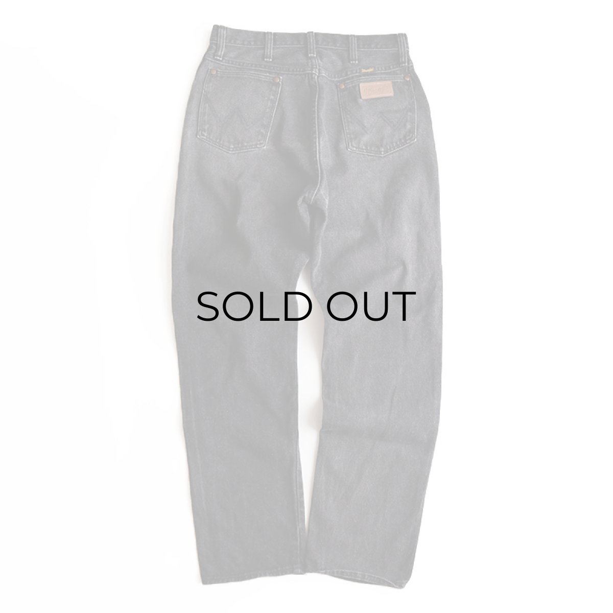 画像3: 80's Wrangler 13MBKG BLACK BROKEN DENIM 5P STRAIGHT PANTS "MADE IN USA" 【W32 x L32 程度】 (3)