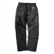 画像3: 80's Wrangler 13MBKG BLACK BROKEN DENIM 5P STRAIGHT PANTS "MADE IN USA" 【W32 x L32 程度】 (3)