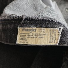 画像9: 80's Wrangler 13MBKG BLACK BROKEN DENIM 5P STRAIGHT PANTS "MADE IN USA" 【W32 x L32 程度】 (9)