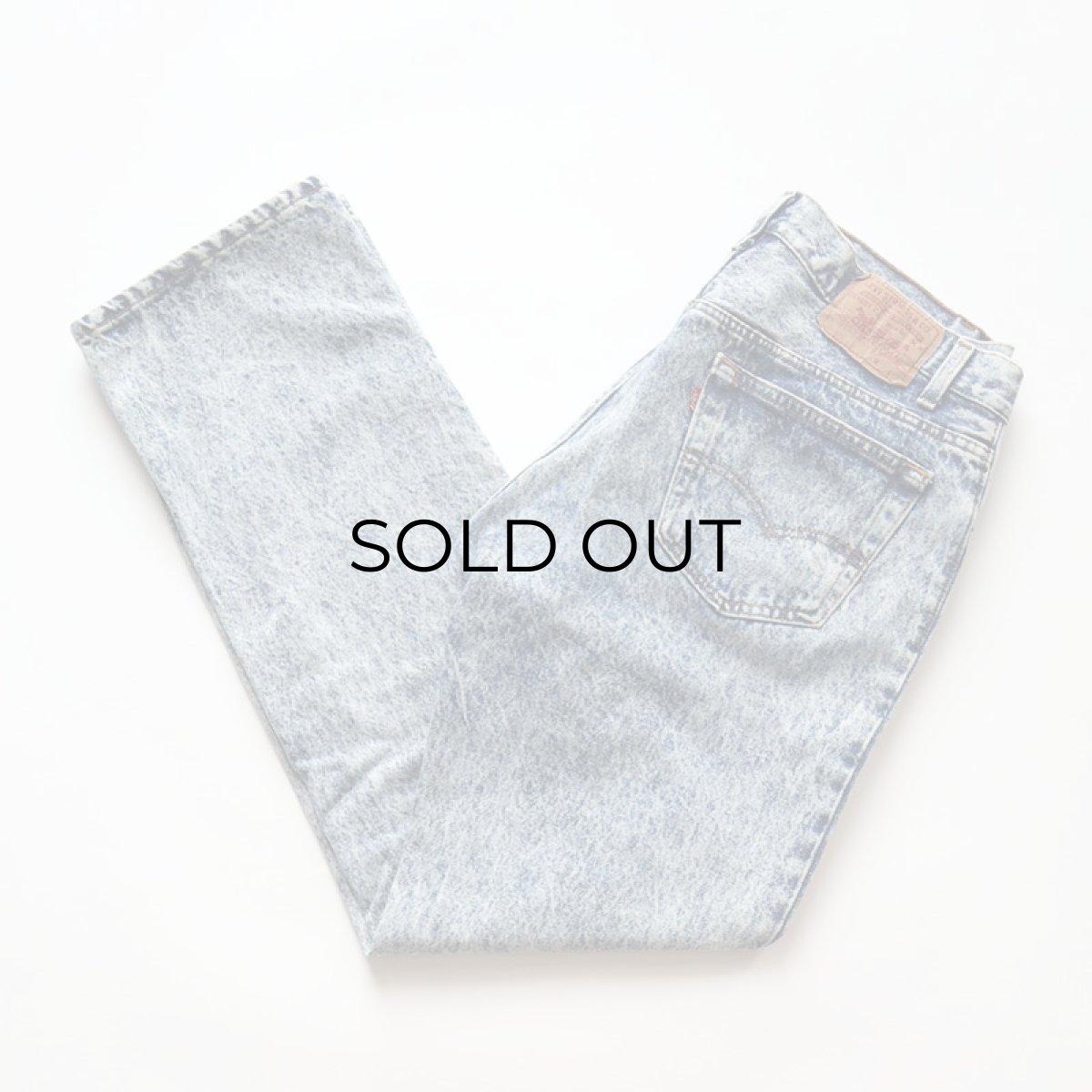 画像1: LEVI'S 501 ACID WASHED DENIM PANTS "made in USA" 【W34 x L31.5 程度】 (1)