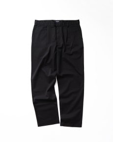 画像1: DOCKERS BLACK COTTON TENCEL TWILL TUCK PANTS【W38 x L33.5 程度】 (1)