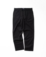 画像1: DOCKERS BLACK COTTON TENCEL TWILL TUCK PANTS【W38 x L33.5 程度】 (1)