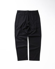 画像2: DOCKERS BLACK COTTON TENCEL TWILL TUCK PANTS【W38 x L33.5 程度】 (2)