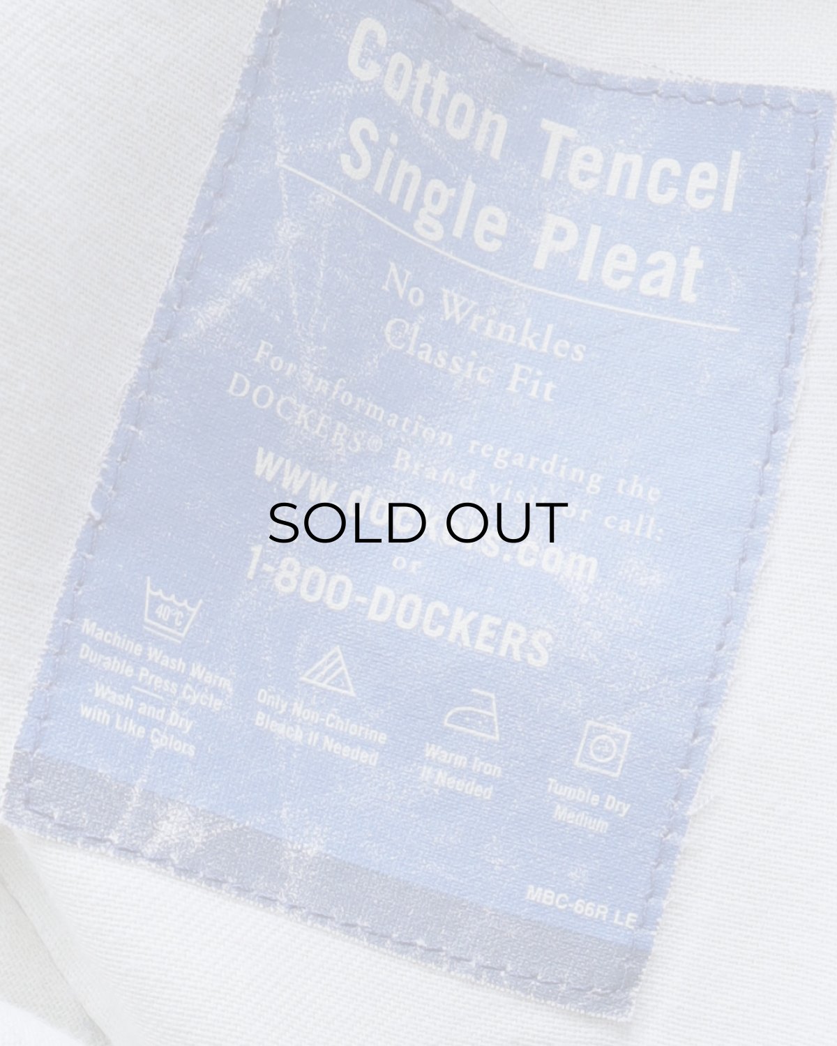 画像8: DOCKERS BLACK COTTON TENCEL TWILL TUCK PANTS【W38 x L33.5 程度】 (8)