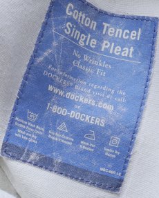 画像8: DOCKERS BLACK COTTON TENCEL TWILL TUCK PANTS【W38 x L33.5 程度】 (8)