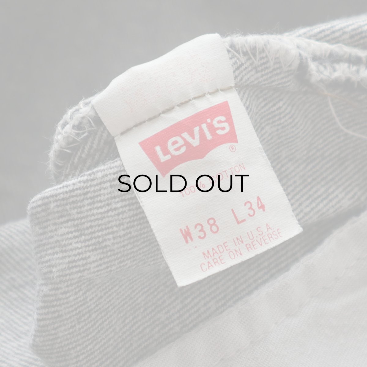 画像8: LEVI'S 501 BLACK DENIM PANTS "made in USA" "MINT CONDITION"【W38 x L34 程度】 (8)