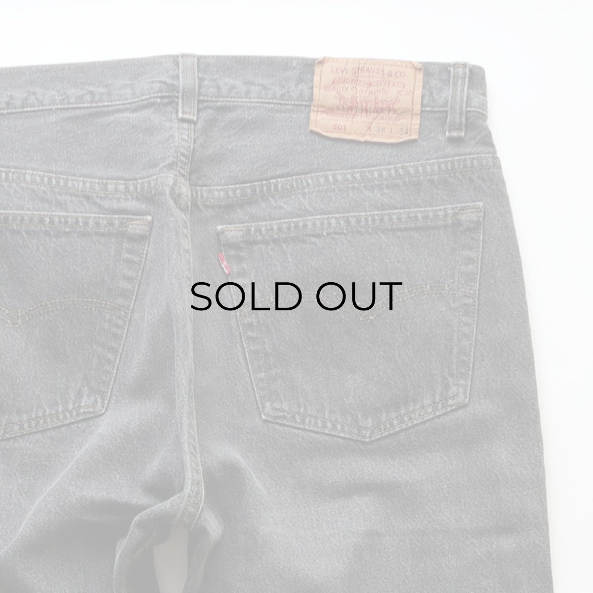 画像6: LEVI'S 501 BLACK DENIM PANTS "made in USA" 【W37 x L30 程度】 (6)