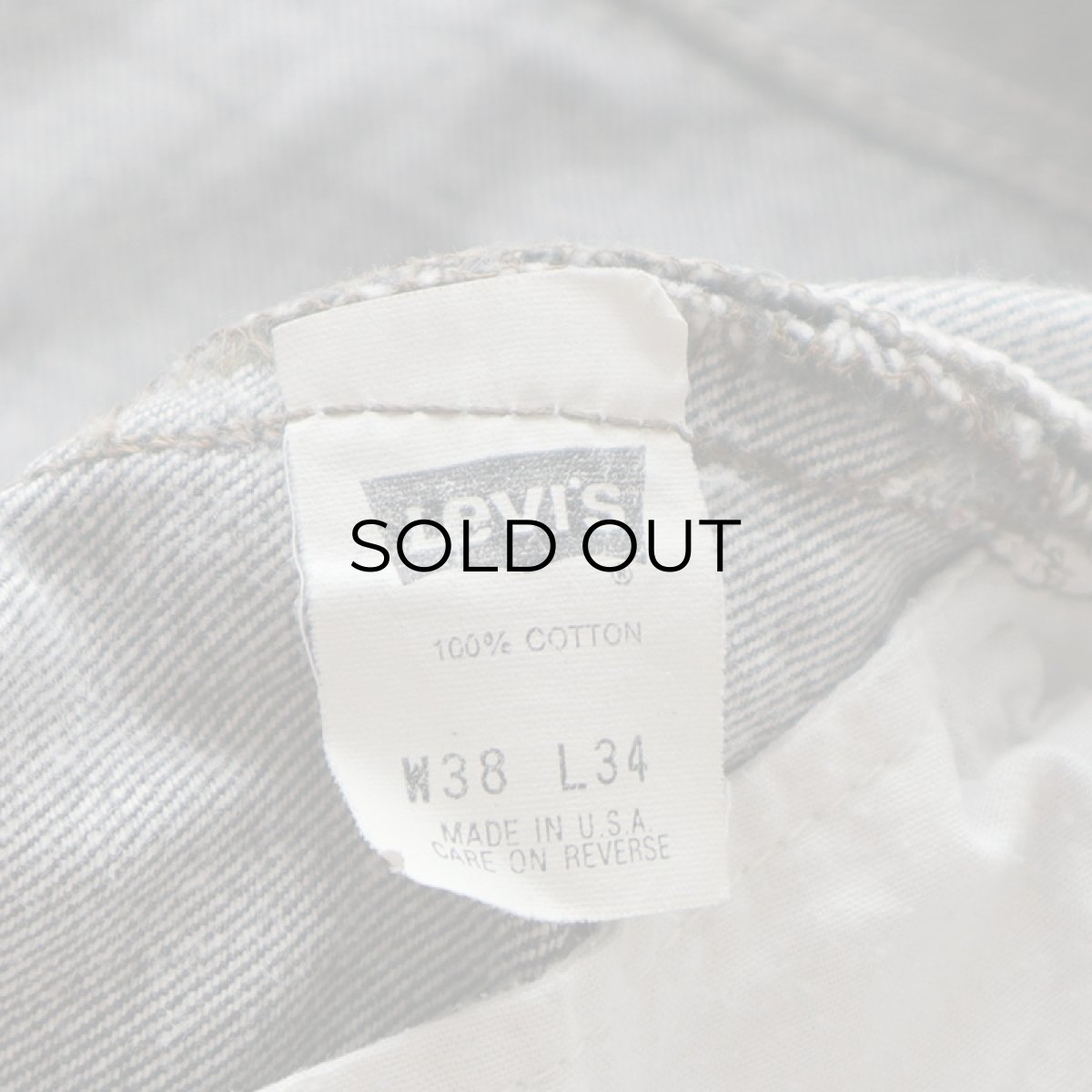 画像9: LEVI'S 501 BLACK DENIM PANTS "made in USA" 【W37 x L30 程度】 (9)