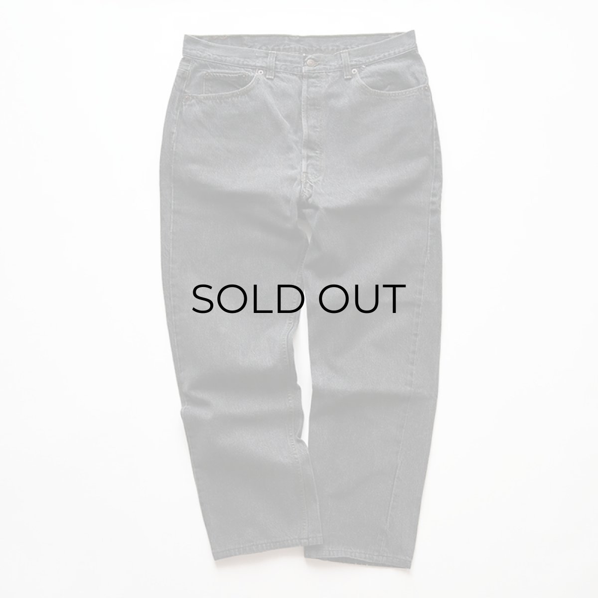画像2: LEVI'S 501 BLACK DENIM PANTS "made in USA" 【W37 x L30 程度】 (2)